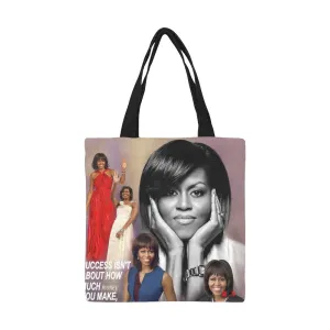 Girl First Lady Mrs. Obama Canvas Tote Bag