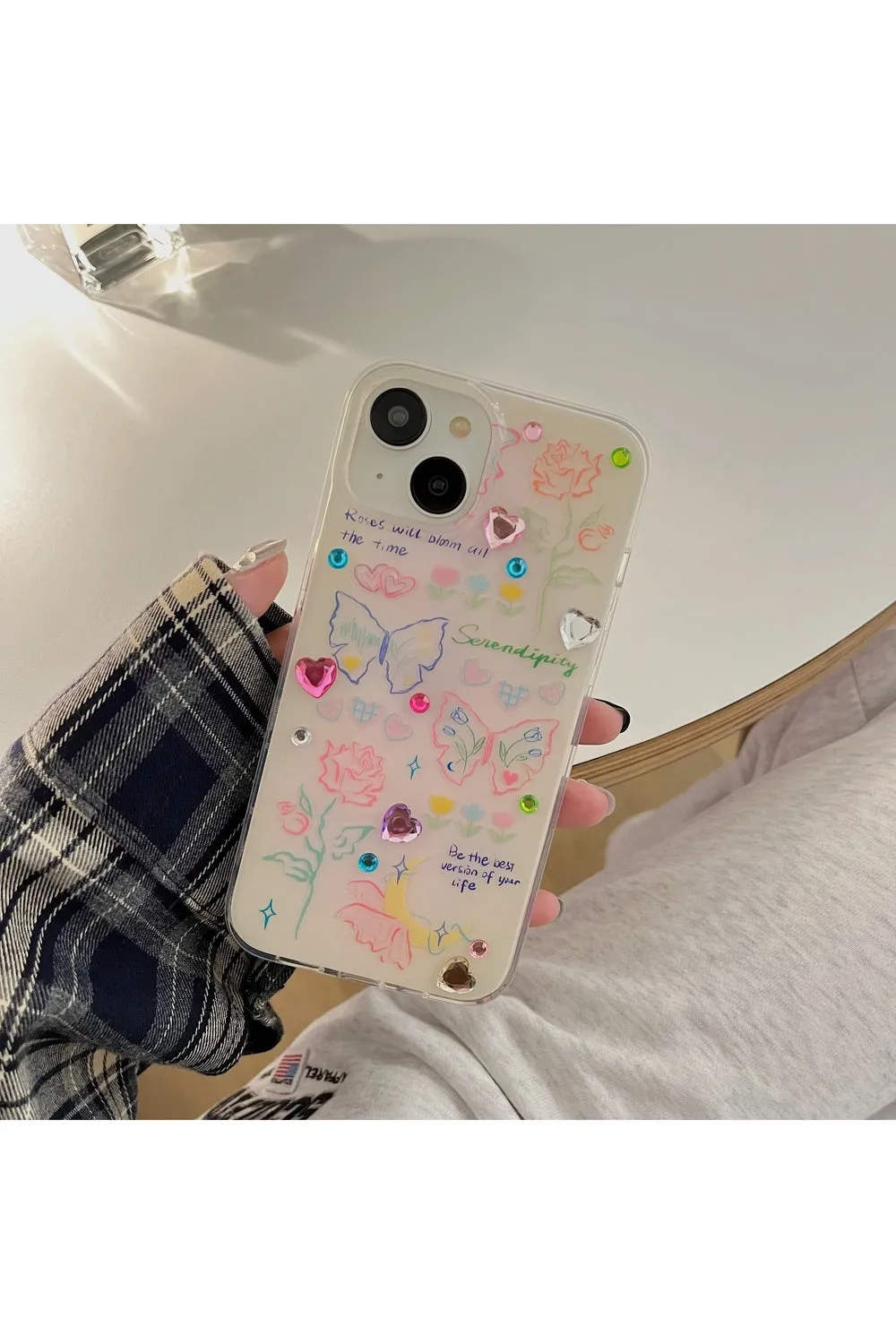 Glitter Heart iPhone Case