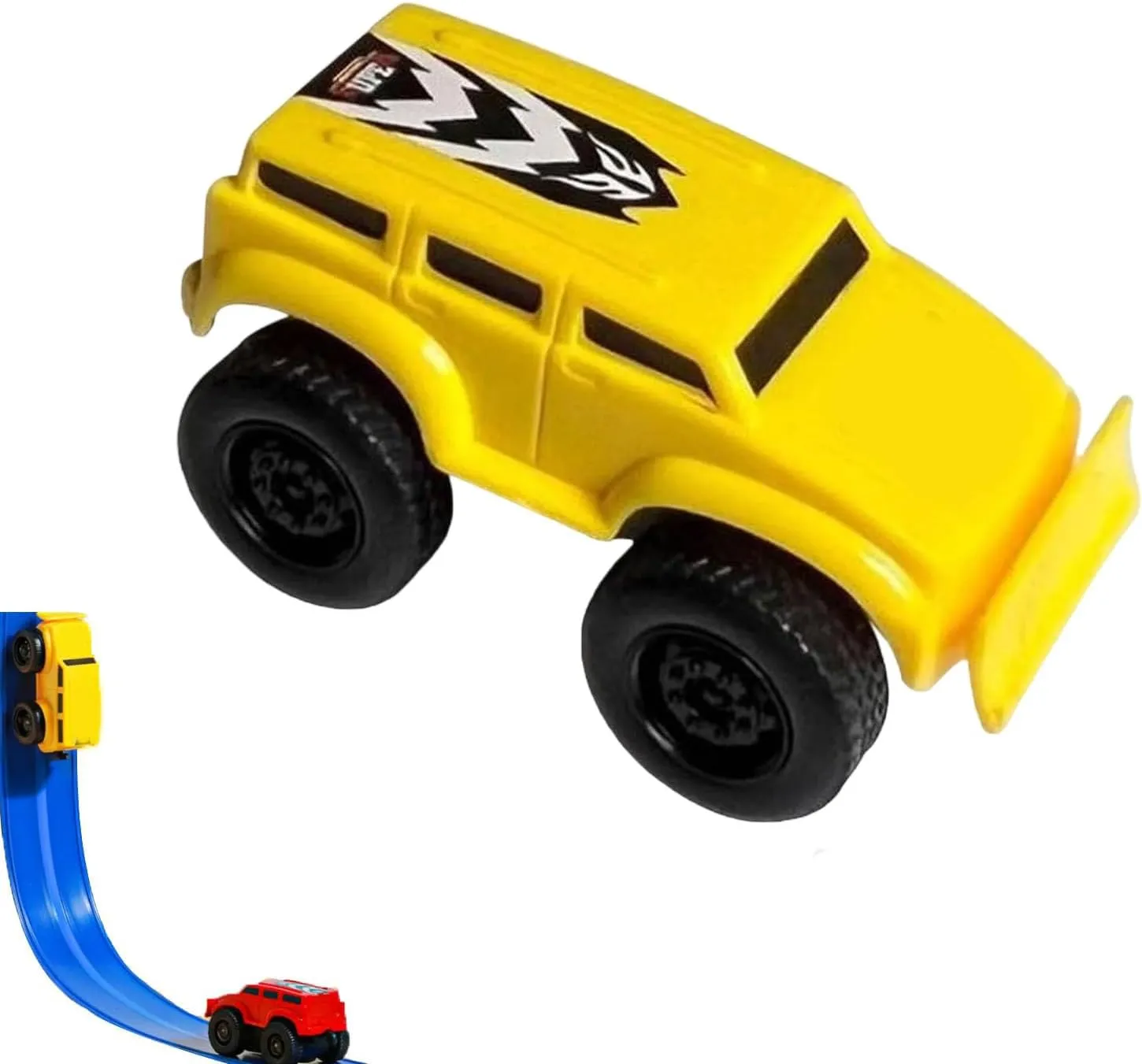 Goal Intent Magnetic Wall Climbing Toy Car, Yearpilrim Car Toy Wall Climbing, Cars That Drive on Walls and Ceiling, Magnetic Levitation Inertia Climbing Wall Toy Car (Yellow)