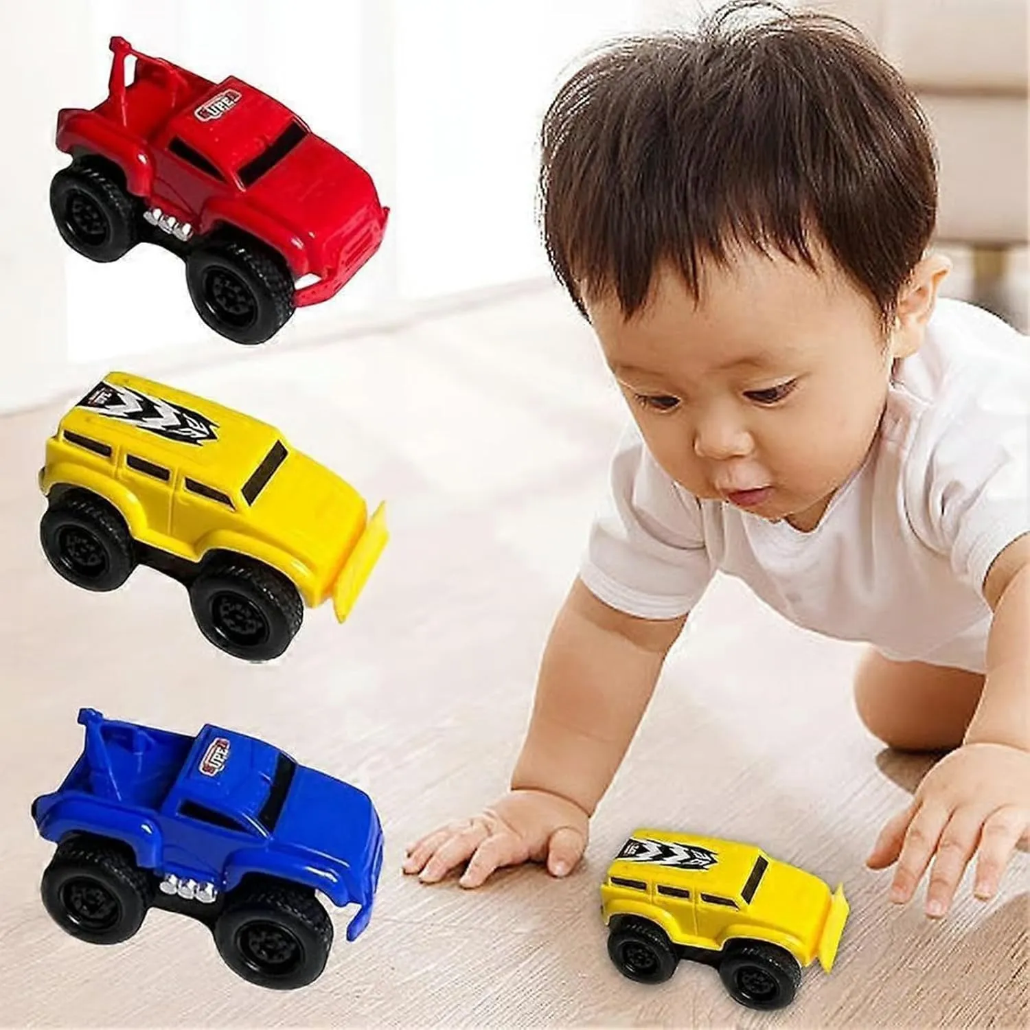 Goal Intent Magnetic Wall Climbing Toy Car, Yearpilrim Car Toy Wall Climbing, Cars That Drive on Walls and Ceiling, Magnetic Levitation Inertia Climbing Wall Toy Car (Yellow)