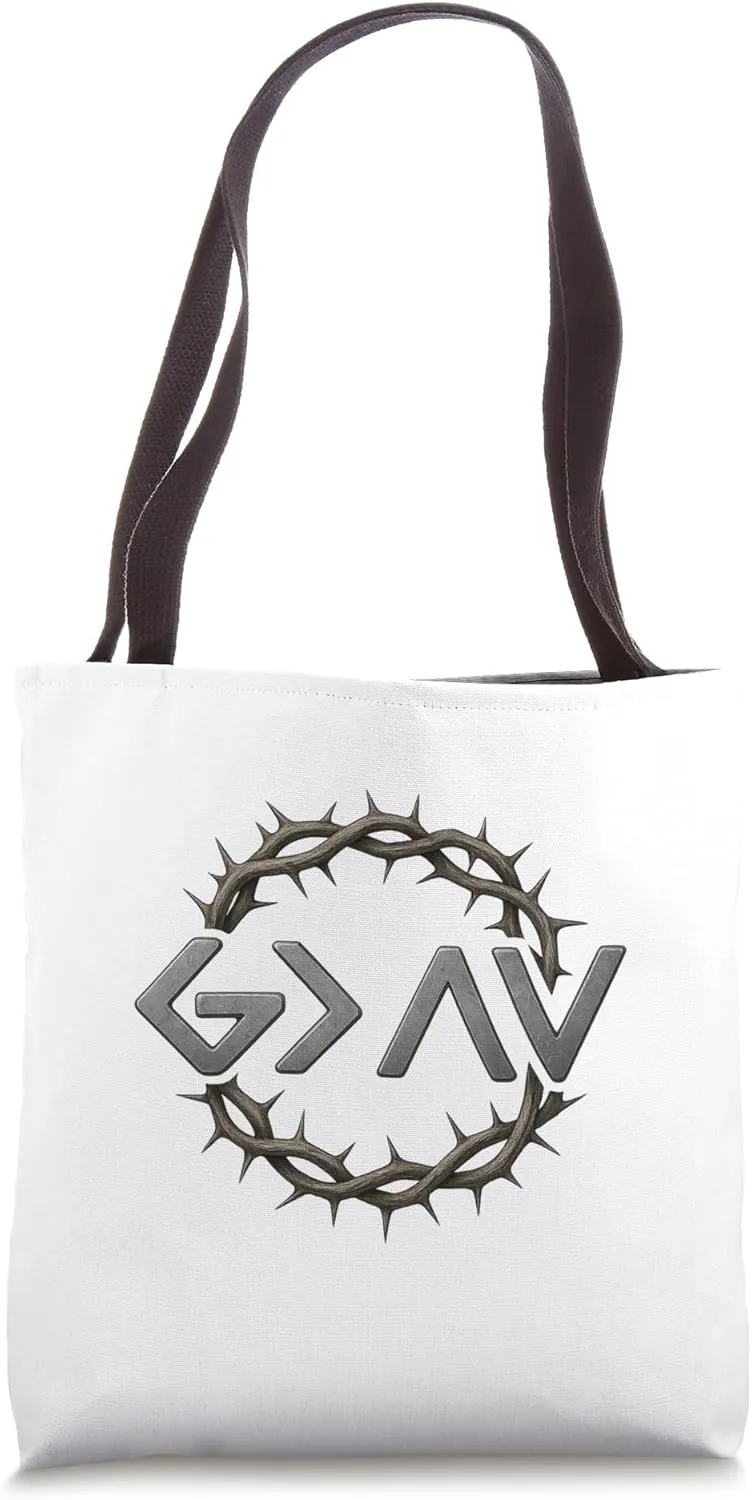 God is Faithful More Than Highs and Lows Christian Men Women Tote Bag