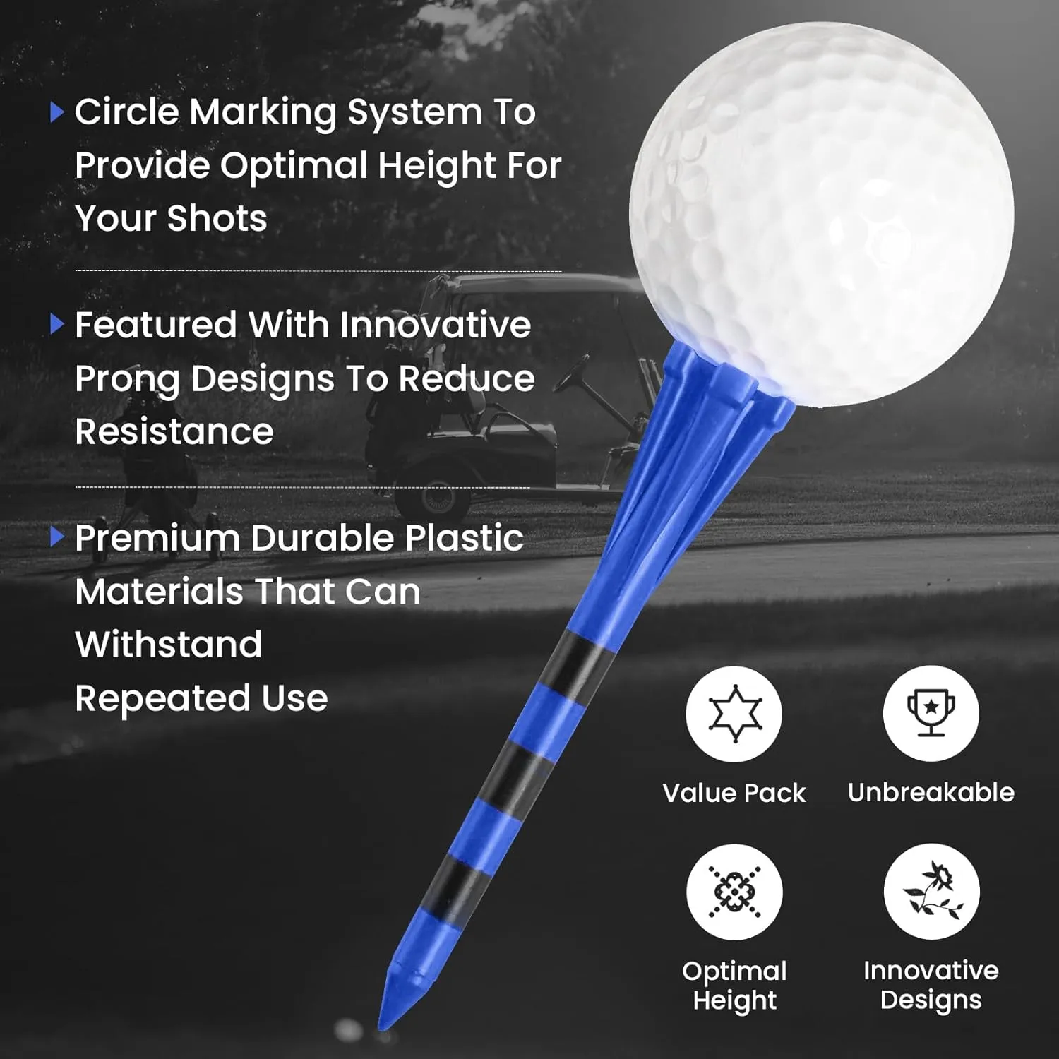 Golf Gloves Men Leather Value 1 Pair with 2 Ball Marker 10 Golf Plastic Tees, Men's Golf Gloves All Weather Grip Soft Comfortable Set for Left Right Handed Golfer
