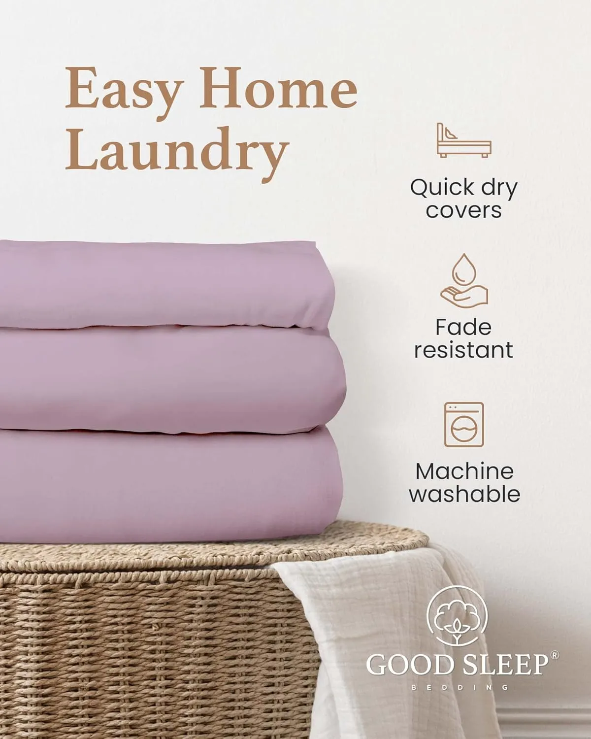 Good Sleep Bedding Queen Size Fitted Sheet Only - Hotel Style 100% Egyptian Cotton Sheet, Soft & Breathable, Sateen Weave 800 Thread Count 16" Deep Pocket Queen Fitted Sheet - Lavender