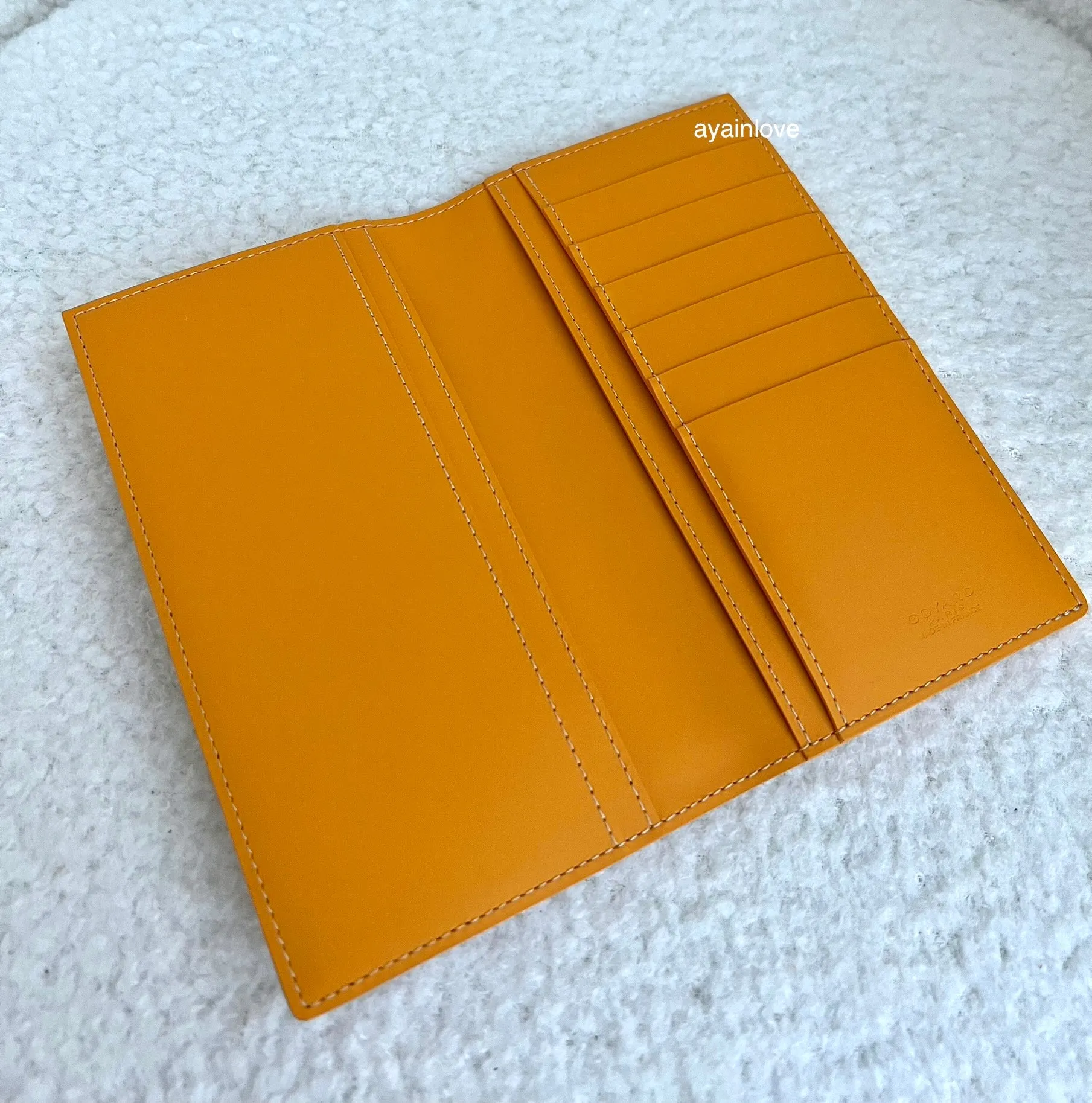 GOYARD Saint Roch Yellow Canvas and Calfskin Wallet 2025