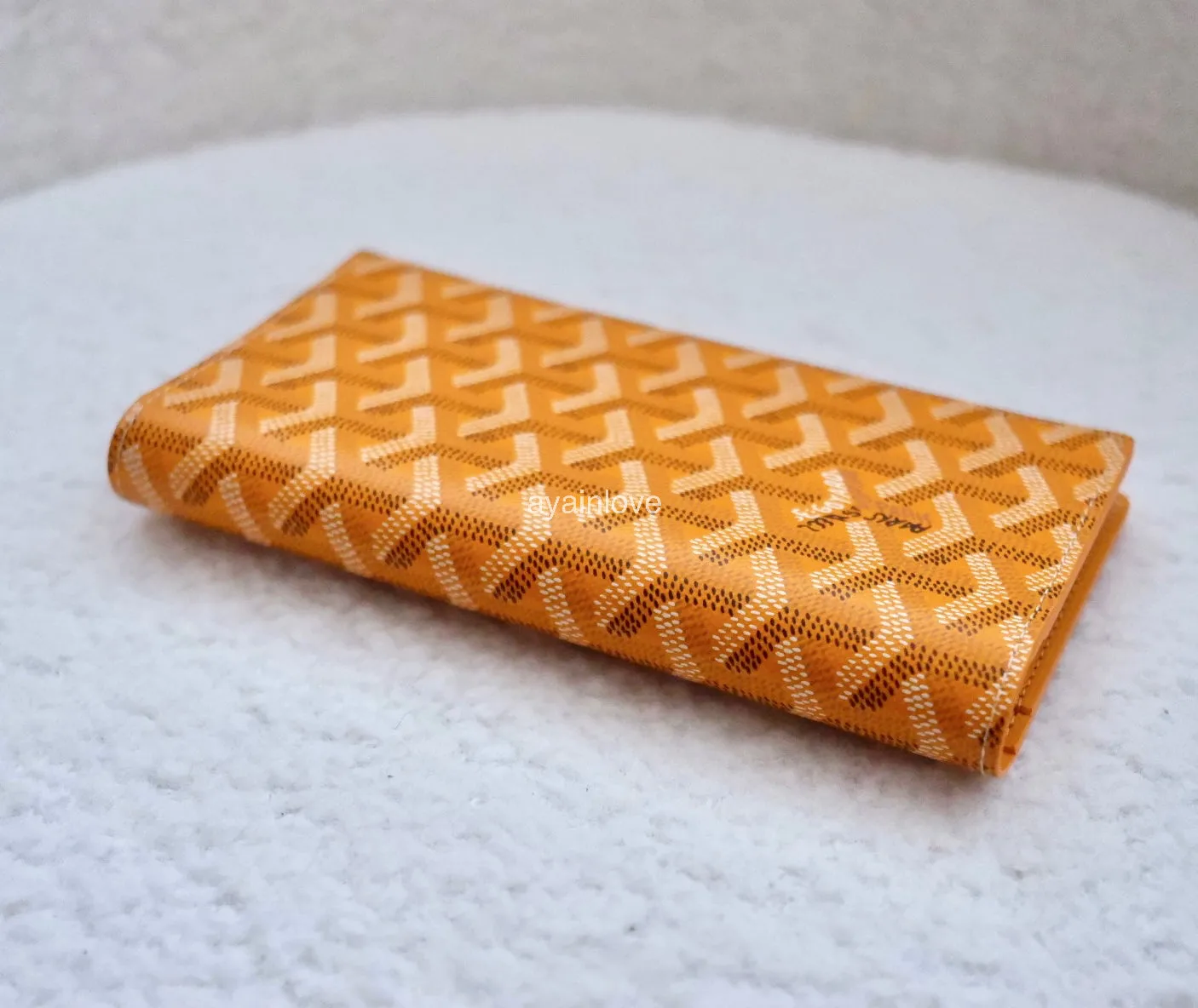 GOYARD Saint Roch Yellow Canvas and Calfskin Wallet 2025