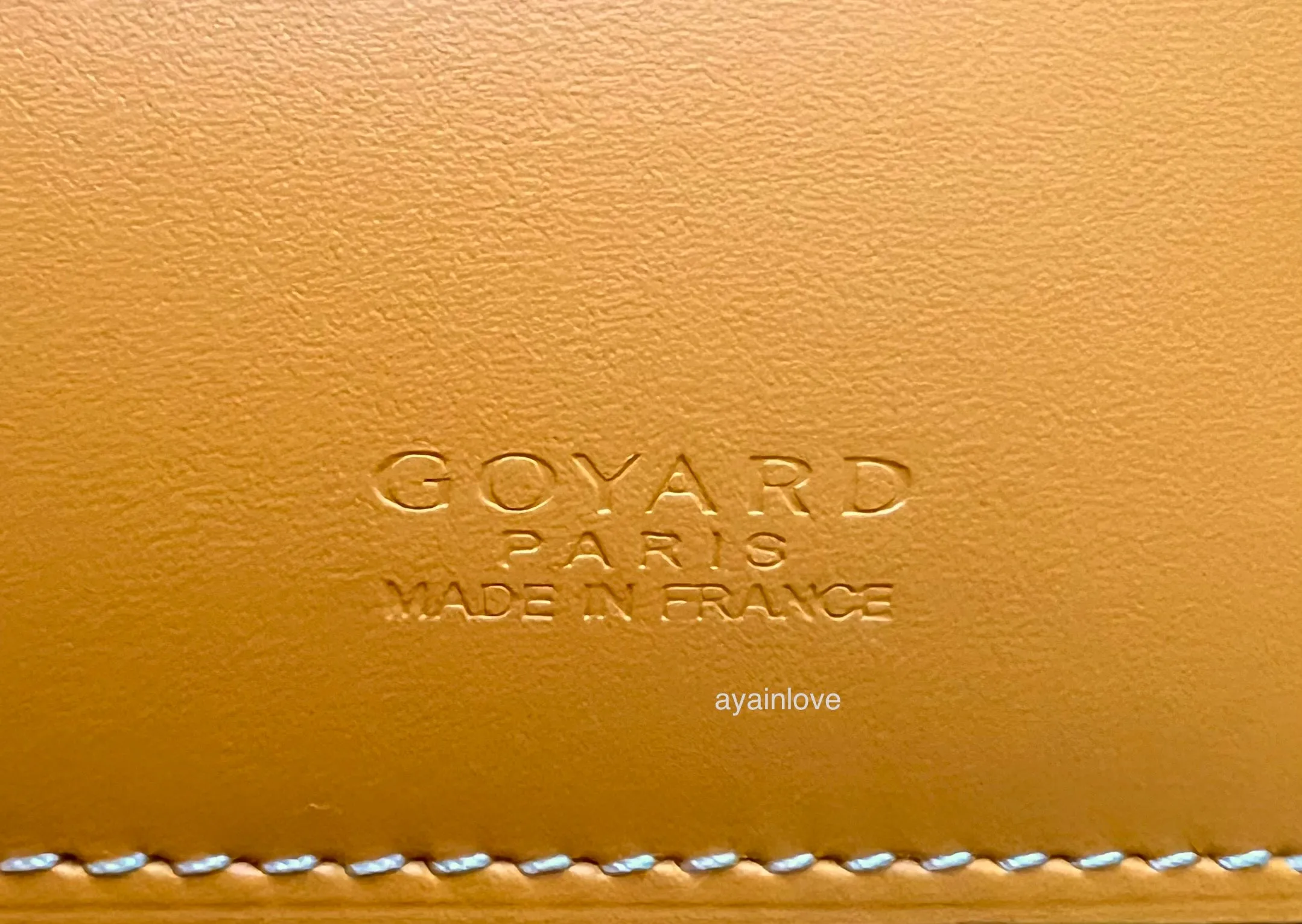GOYARD Saint Roch Yellow Canvas and Calfskin Wallet 2025