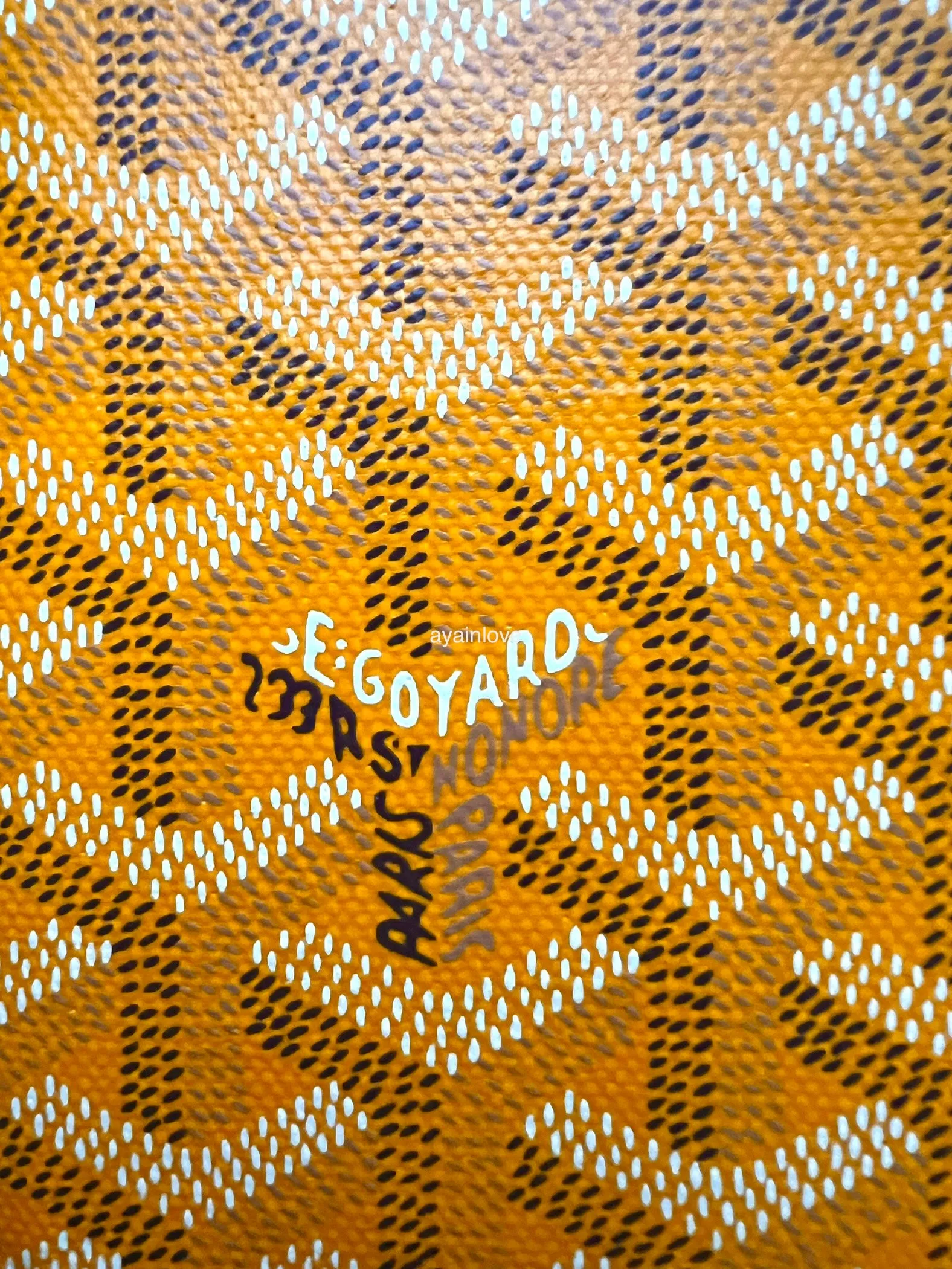 GOYARD Saint Roch Yellow Canvas and Calfskin Wallet 2025