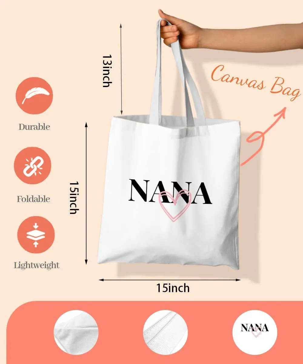 Grandma Gifts Canvas Tote Bag, Grandma Bag, Best Grandma Gifts, Grandma Christmas Birthday Gifts, Girls Tote Bag