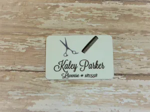Hair dresser Name Badge