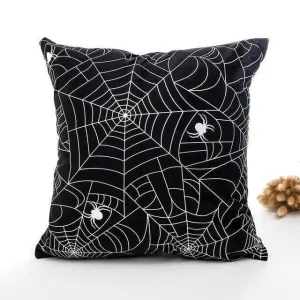 Halloween Pillow Cases - Black and White Spooky Decor