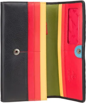 Happy Rainbow Collection Phoebe Leather Purse RFID HR80 (Black)