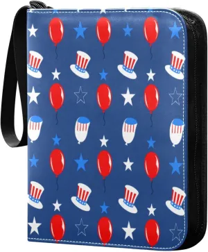 Hats Card Binder 4 Pockets, 400 Pockets Trading Card Binder Removable Card Albums Card Holder for Games, Sports, Football, Baseball Cards