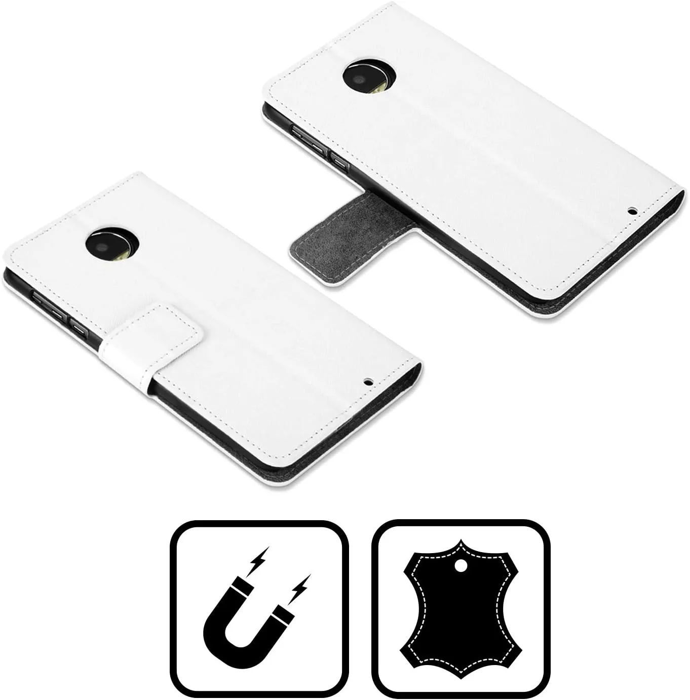 Head Case Designs Officially Licensed WWE John Cenation Respect 2017/18 Superstars 4 Leather Book Wallet Case Cover Compatible with Motorola Moto G Play (2023)