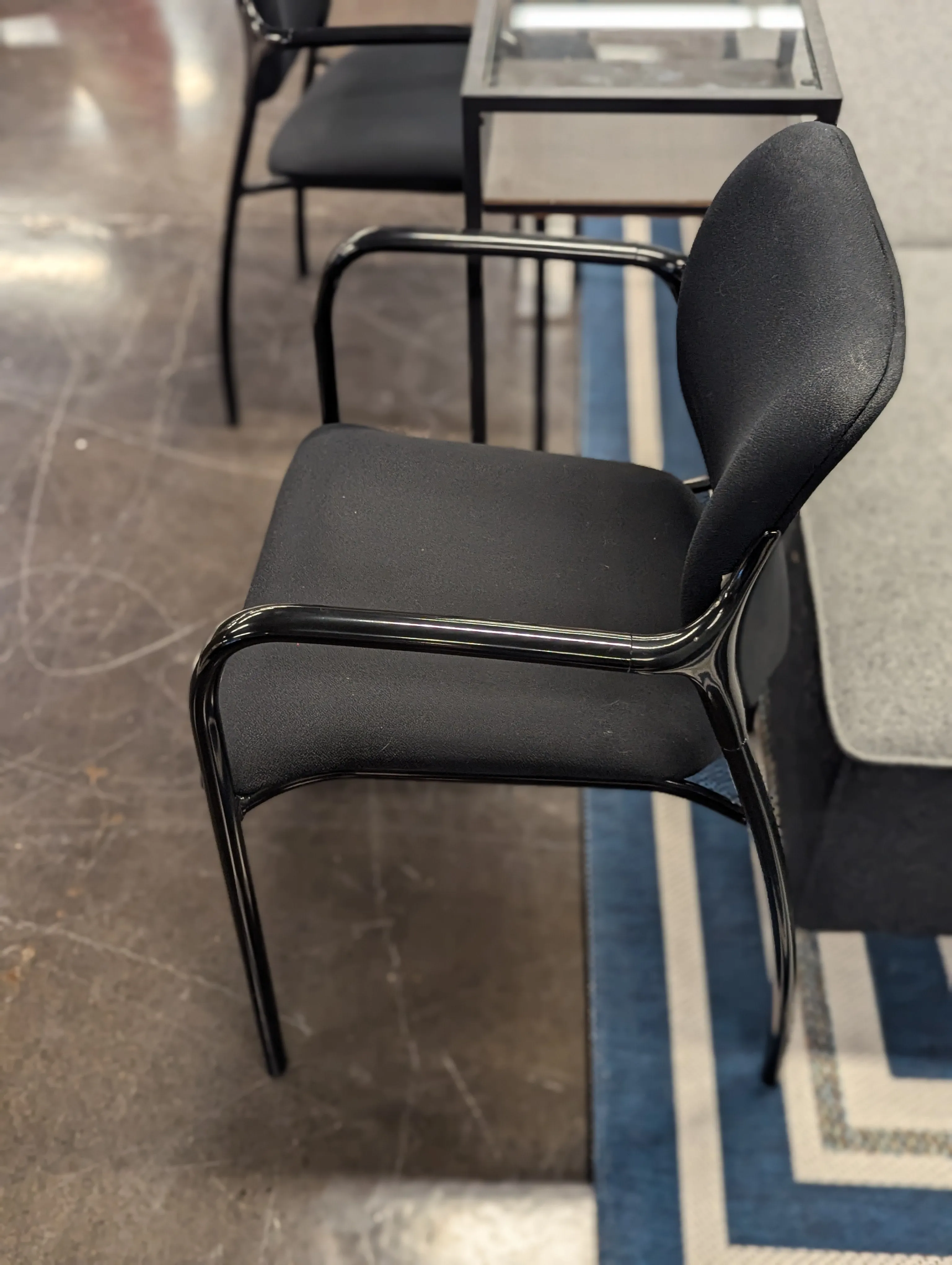 Herman Miller Black Stacking Chairs