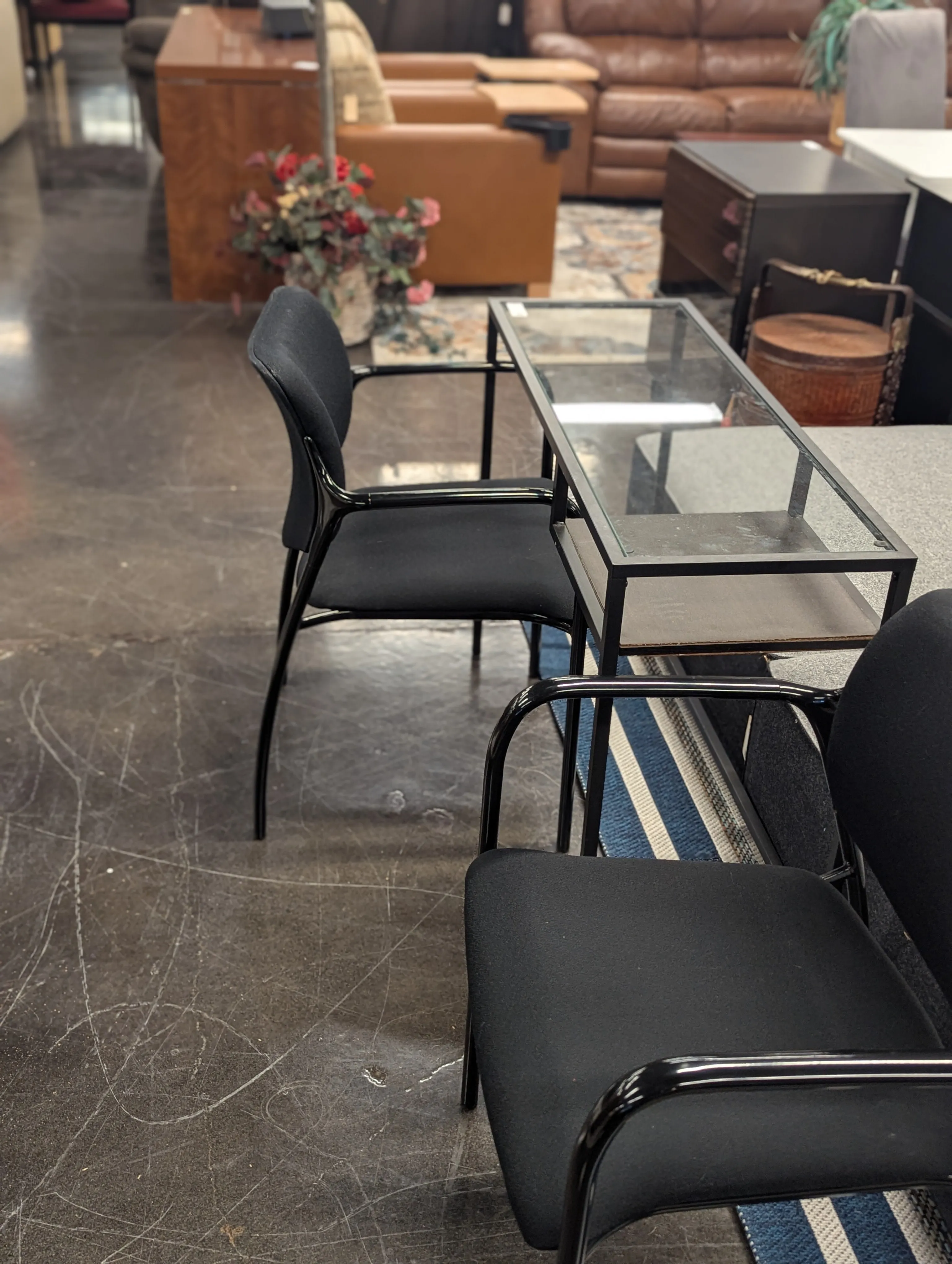 Herman Miller Black Stacking Chairs