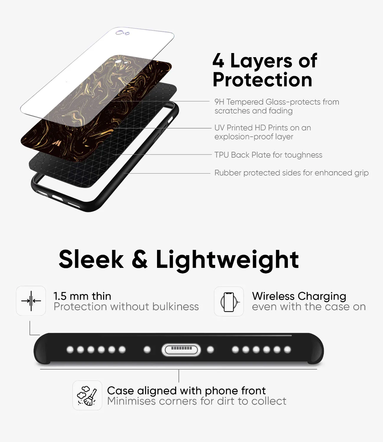 High Brain Activity Glass Phone Case