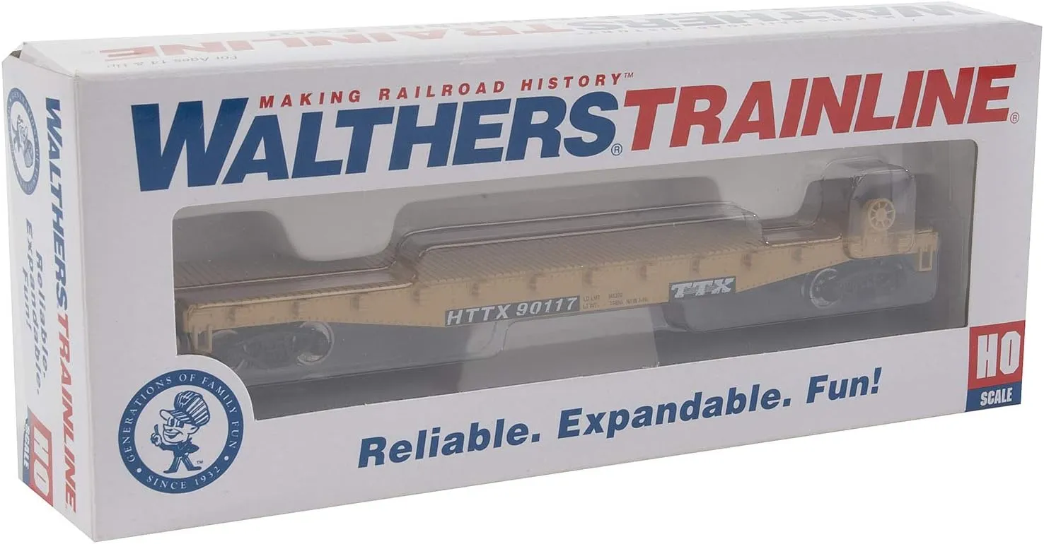 HO Scale Model TTX Flat Car