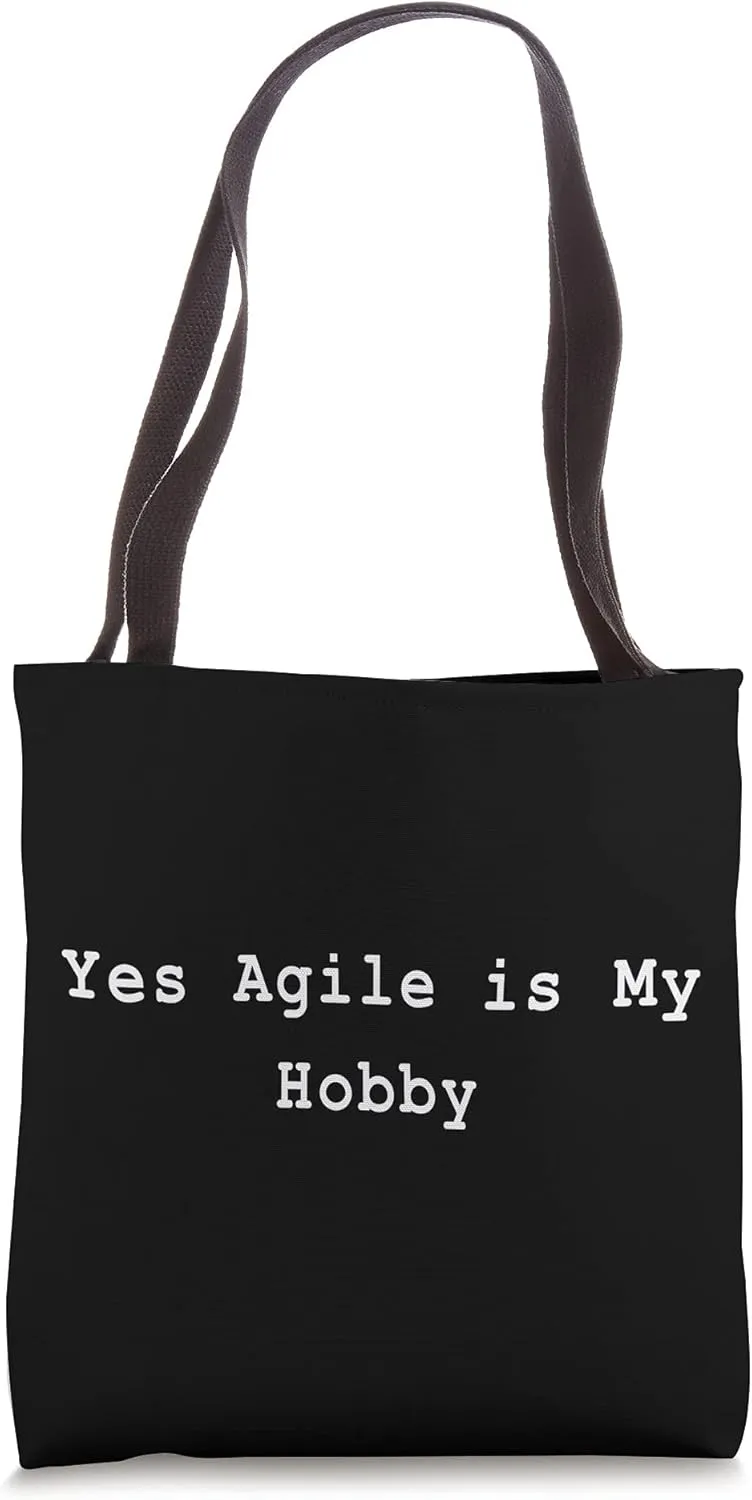 Hobby Agile Scrum Lean Project Management Funny PM Coach Tote Bag