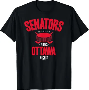 Hockey Puck Black Officially Licensed T-Shirt