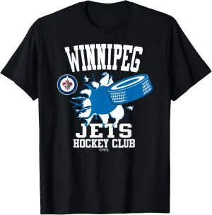 Hockey Puck Burst Black Officially Licensed T-Shirt