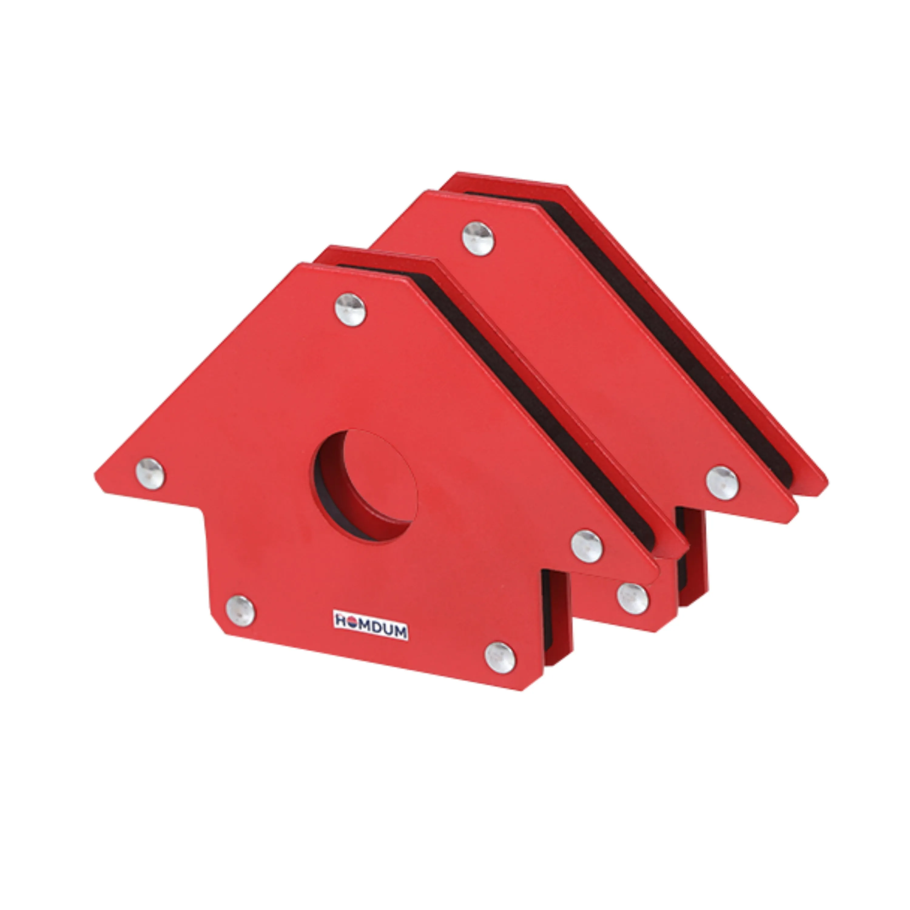 Homdum 4inch Multiangle Magnetic Welding Holder Clamps Arrow Type Square with 2kg Strong Magnet Pull for Accurate Alignment in Fabrication Works Pack of 2 Pc