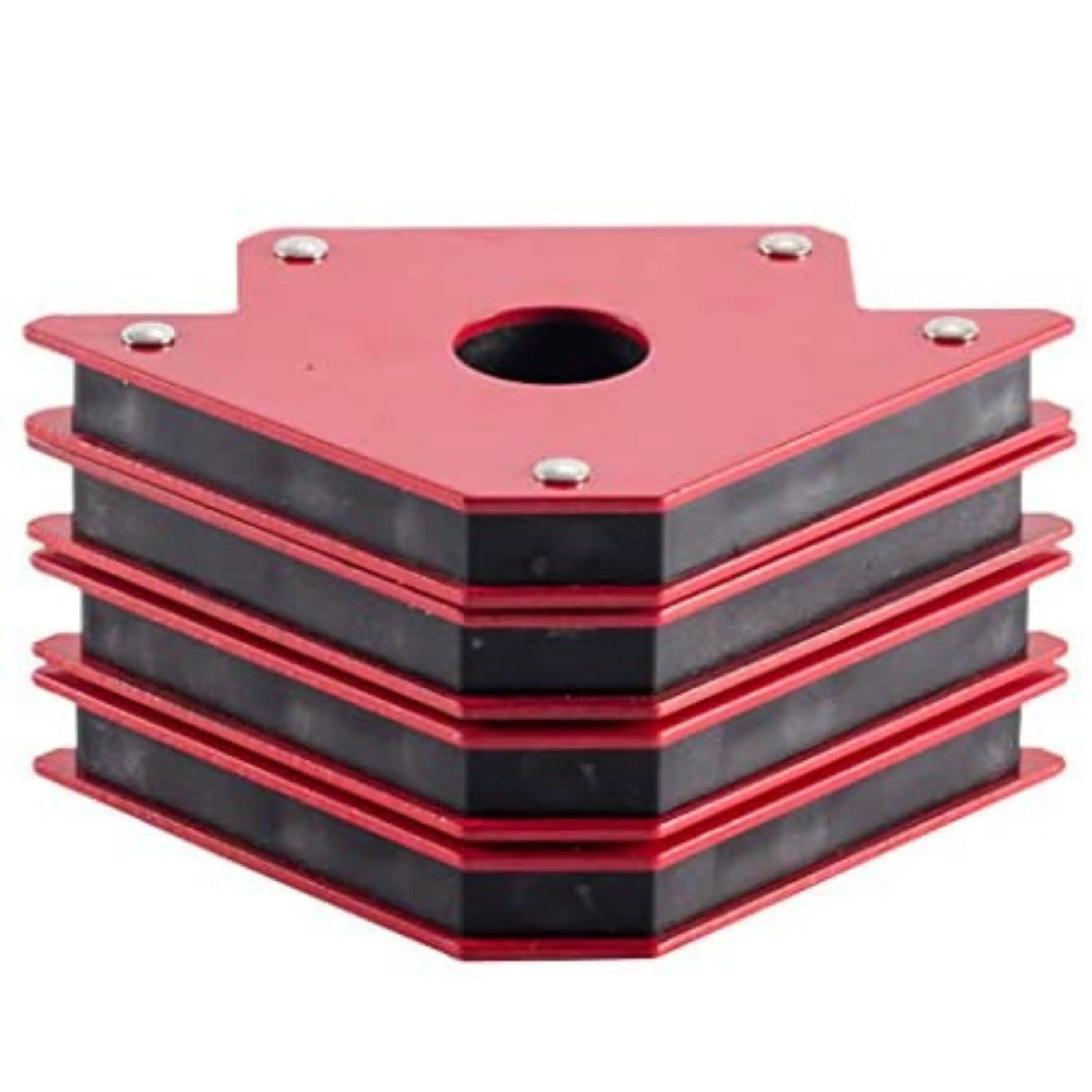 Homdum 5inch Multiangle Magnetic Welding Holder Clamps Arrow Type Square with 12kg Strong Magnet Pull for Accurate Alignment in Fabrication Works Pack of 4 Pc