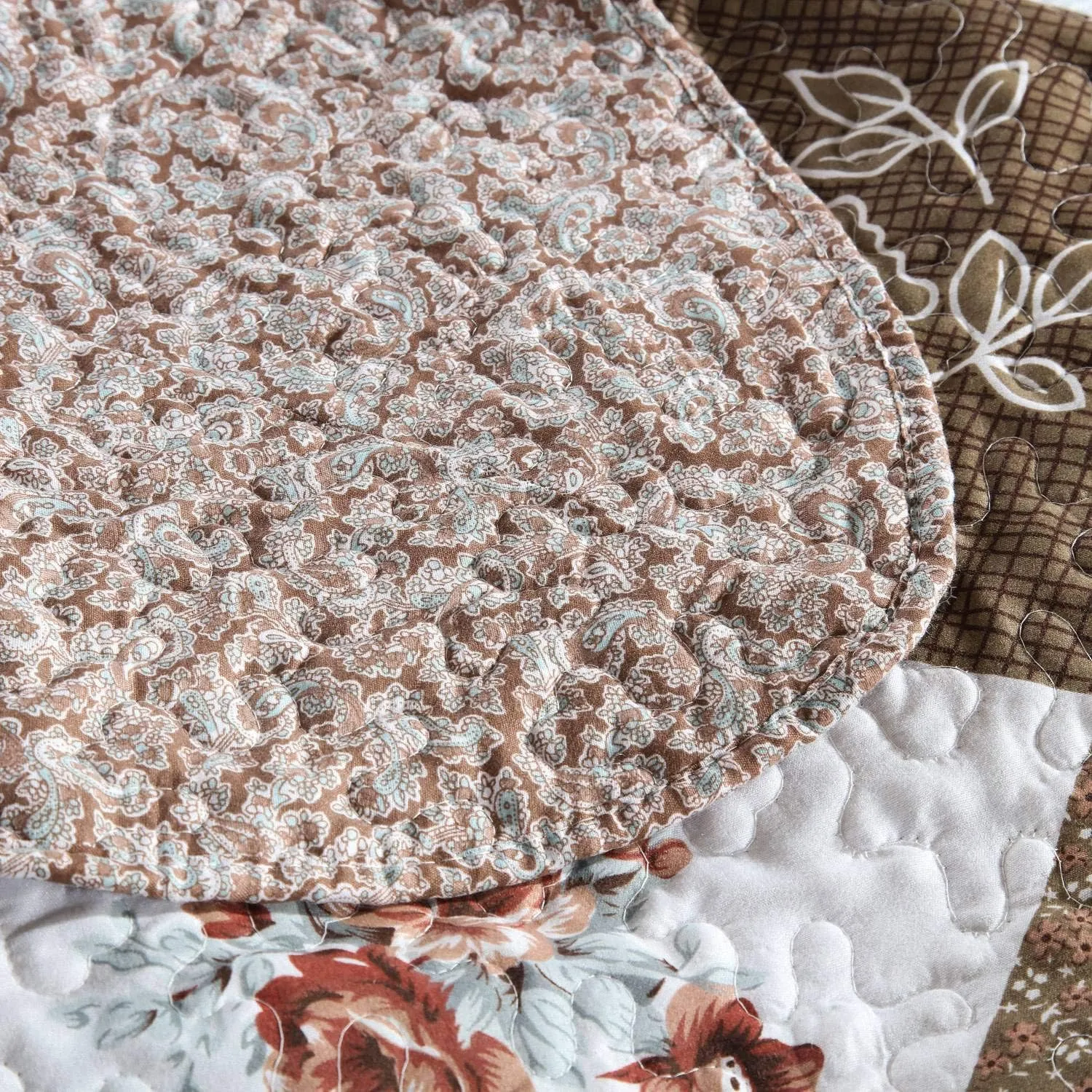 HoneiLife Oversized King Bedspreads 120x120-3 Pcs California King Quilt, Extra Large Quilt Sets All Season Use,Rustic Bedding Sets King Size,Reversible Coverlet Lightweight Microfiber Bed Quilts