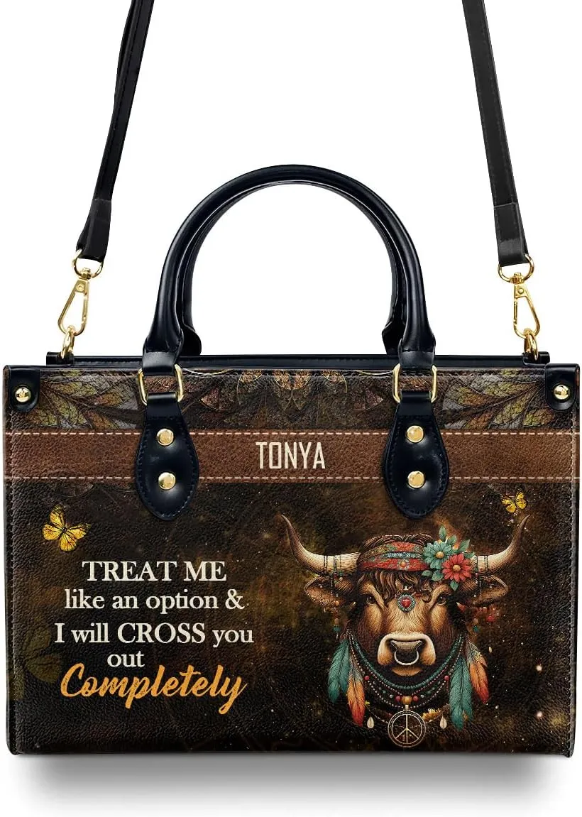Horoscope - Personalized Leather Handbag For Women, Bohemian, Zodiac, Birthday Gifts - Mothers Day Gifts For Women