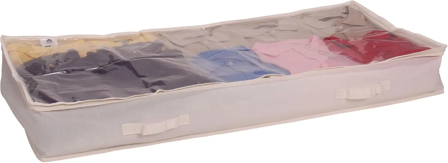 Household Essentials Underbed Storage Bag - Natural Canvas