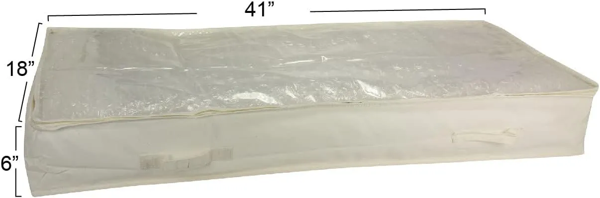 Household Essentials Underbed Storage Bag - Natural Canvas