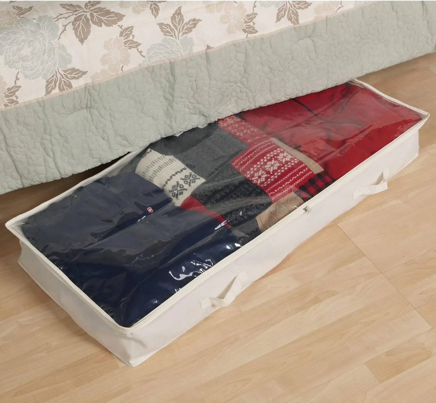 Household Essentials Underbed Storage Bag - Natural Canvas