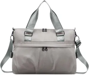 HUA ANGEL Women's Waterproof Sports Duffle Bag - Large Capacity Gym Bag Multi-Pocket for Travel Fitness Yoga Work and Weekend