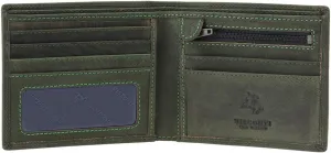 Hunter 707 ID and Card Holder Slim Wallet in Distressed Leather