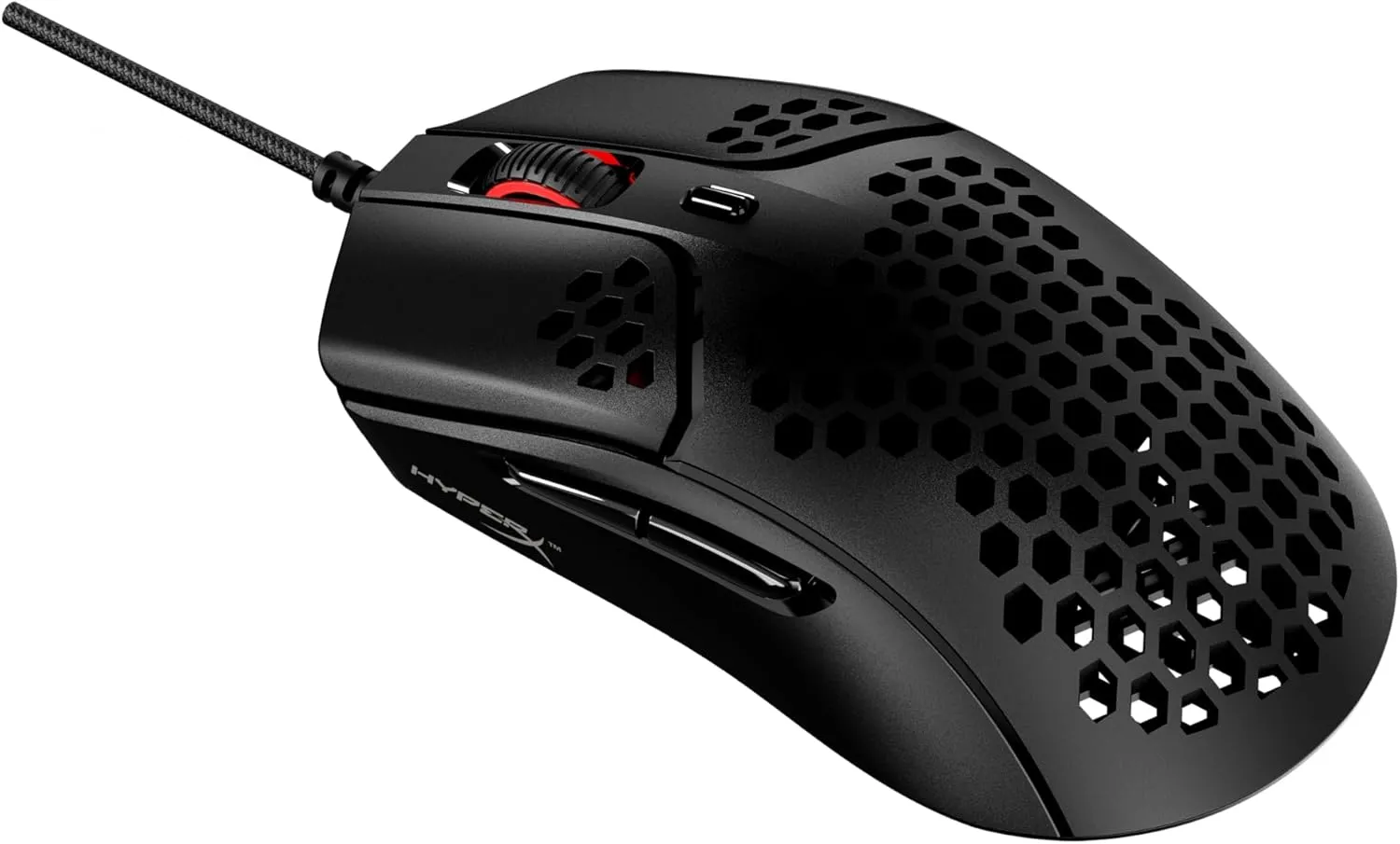 HyperX Pulsefire Haste Gaming Mouse 59g Hex Honeycomb Shell Customizable RGB Hyperflex USB Cable 16000 DPI 6 Programmable Buttons for PC PS5 PS4 Xbox Series X|S Xbox One (Renewed)