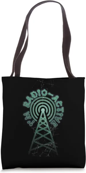 I'm Radio Active With Tower Antenna Funny Ham Radio Tote Bag
