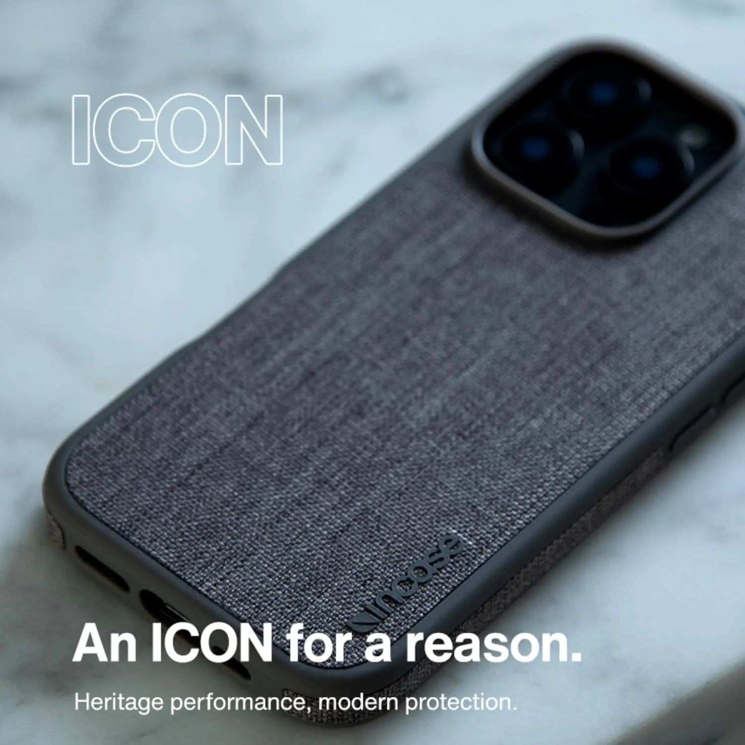 Incase ICON Case with Woolenex & MagSafe for iPhone 16 - Durable, Stylish, Protective, Lightweight, Water-Resistant, Scratch-Resistant with Wireless Magsafe Charging - Cosmic Red