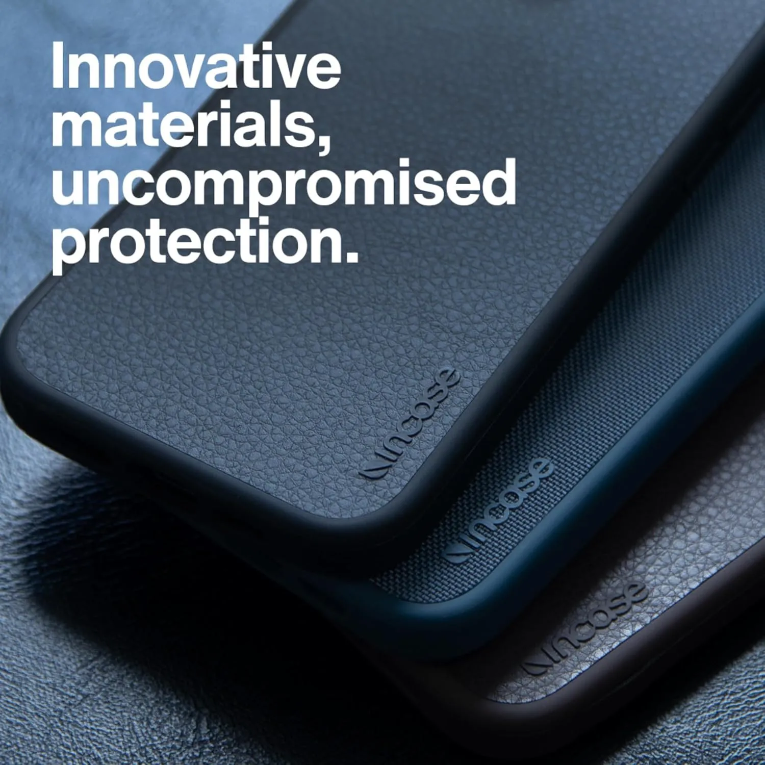 Incase ICON Case with Woolenex & MagSafe for iPhone 16 Pro Max - Durable, Stylish, Protective, Water-Resistant, Scratch - Resistant with Wireless Magsafe Charging - Obsidian Pebbled Plant Leather