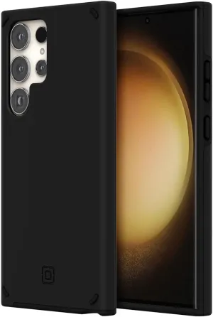 Incipio Duo Phone Case for Samsung S23 Ultra - Slim, Dual-Layer & 12ft Drop Protection - Scratch Resistant   5G & Wireless Charging Compatible - Made from Recycled Materials (Black)