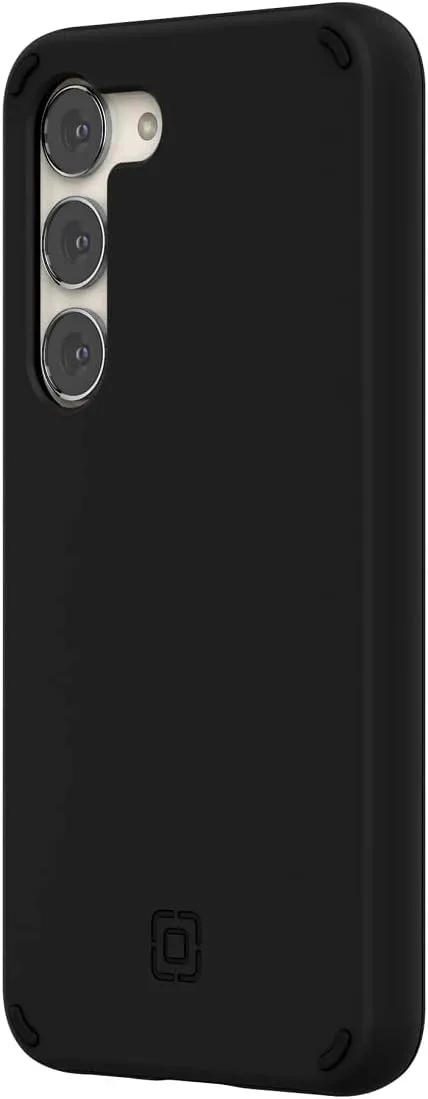 Incipio Duo Samsung Galaxy S23 Case - Slim, Dual-Layer & 12ft Drop Protection Phone Case - Scratch Resistant   5G & Wireless Charging Compatible - Made from Recycled Materials (Black)