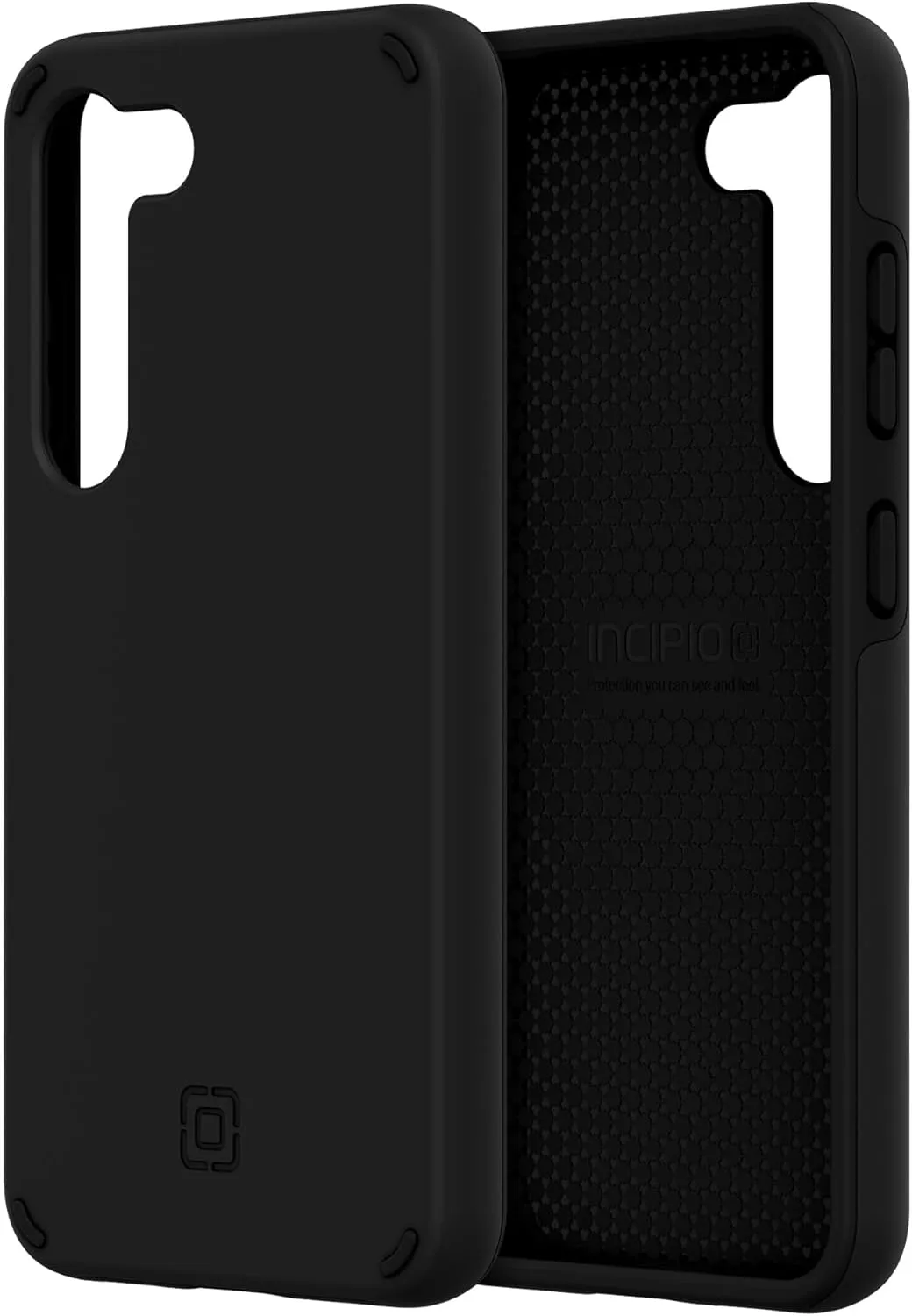 Incipio Duo Samsung Galaxy S23 Case - Slim, Dual-Layer & 12ft Drop Protection Phone Case - Scratch Resistant   5G & Wireless Charging Compatible - Made from Recycled Materials (Black)