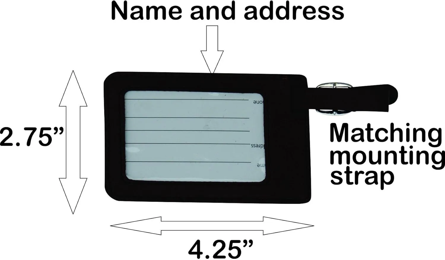 Inflight Luggage Tags, Flight Attendant Luggage Tags, Set of Two