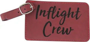 Inflight Luggage Tags, Flight Attendant Luggage Tags, Set of Two