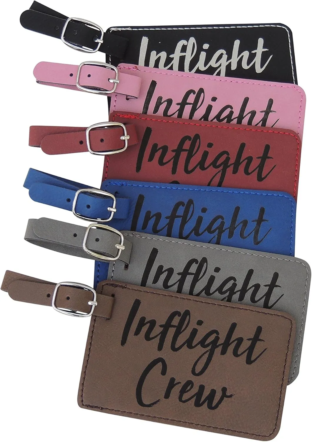 Inflight Luggage Tags, Flight Attendant Luggage Tags, Set of Two