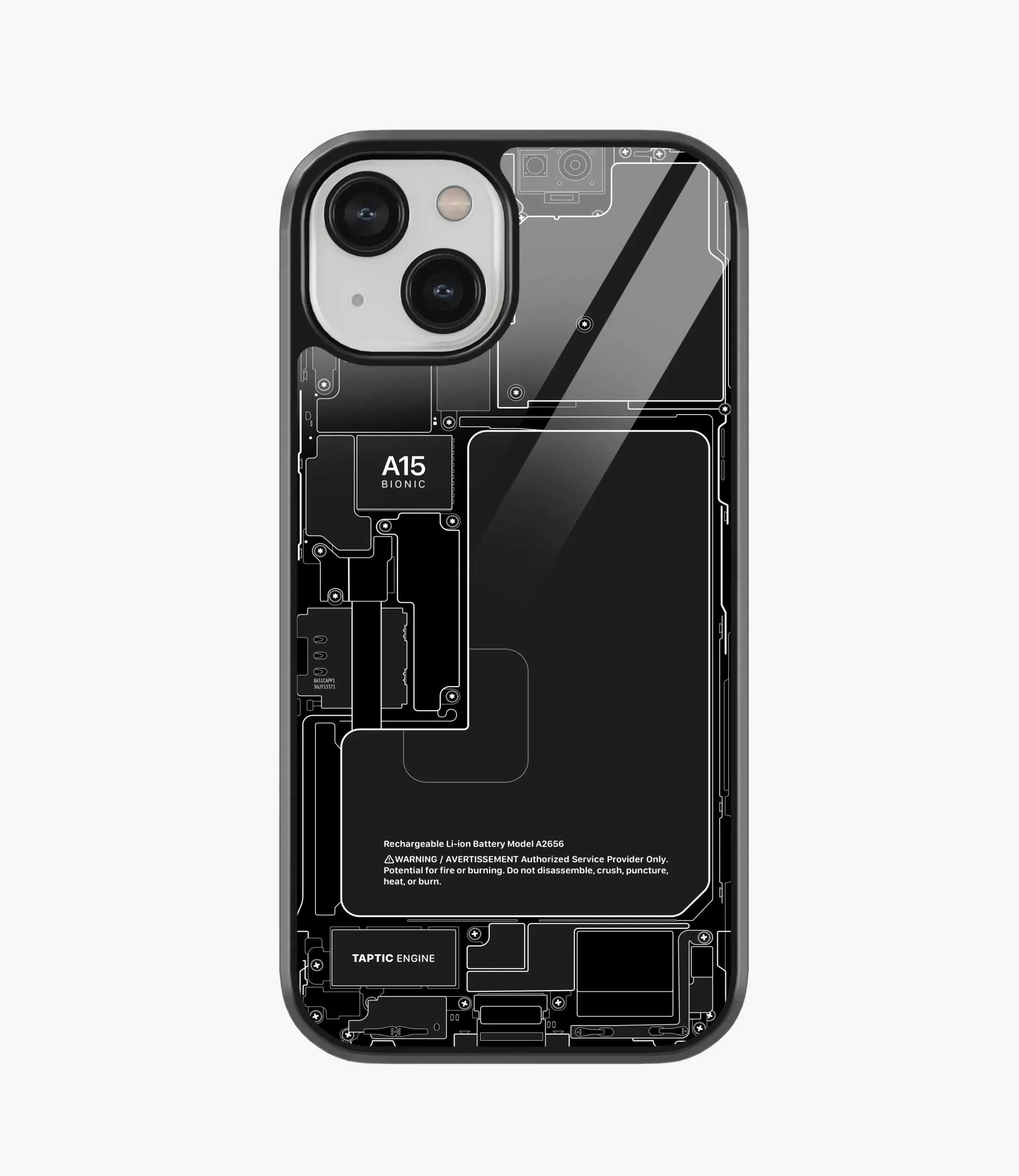 iPhone Circuit Board Teardown Glass Phone Case