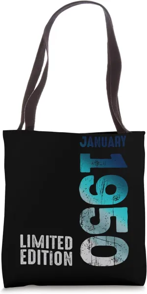January 1950 Year 1950 Retro 1950 Vintage Limited Edition Tote Bag