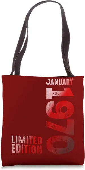 January 1970 Legendary Year 1970 Retro 1970 Vintage 1970 Tote Bag