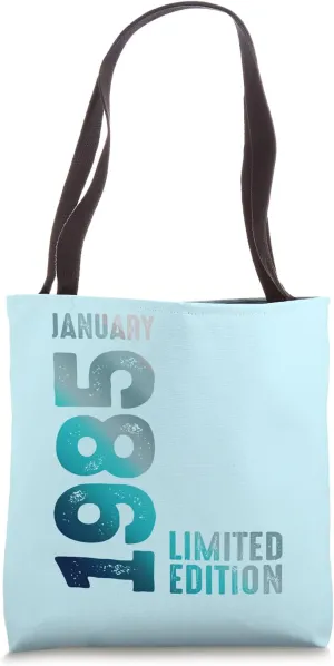 January 1985 Limited Edition 1985 Birthday 1985 Tote Bag