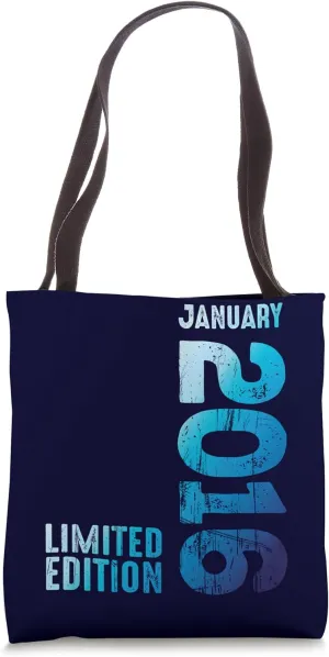 January 2016 Year 2016 Retro 2016 Vintage 2016 Edition Tote Bag