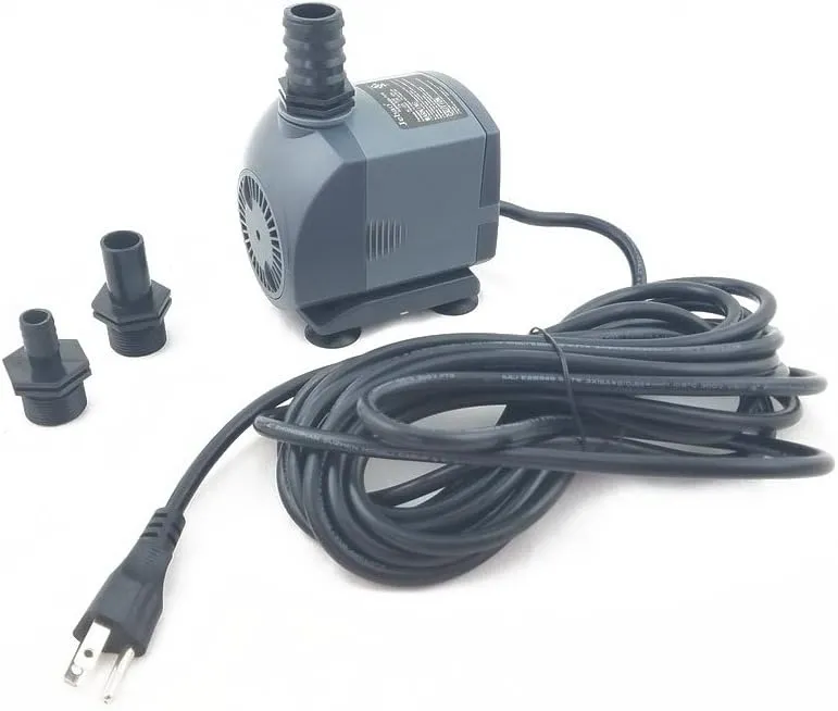 Jebao Submersible Fountain Pump for Hydroponics, Aquaponics, Waterfall, Fish Pond (FA-3000, 720GPH)