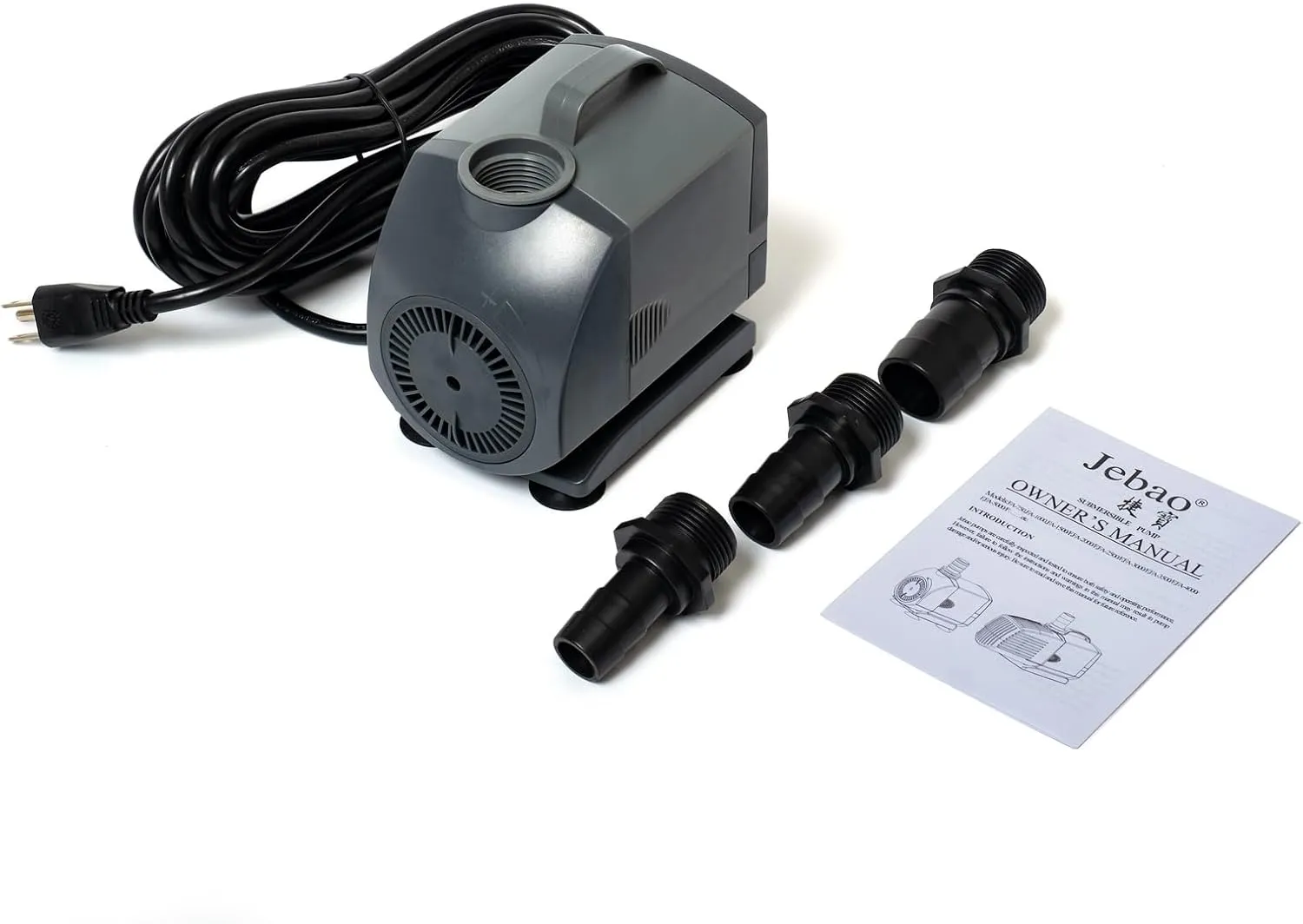 Jebao Submersible Fountain Pump for Hydroponics, Aquaponics, Waterfall, Fish Pond (FA-4000 850gph)